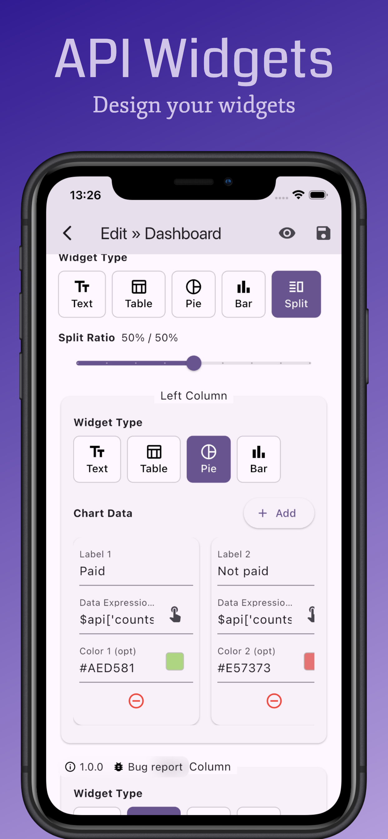API Widgets Screenshot 2